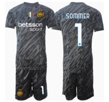 Inter Milan Yann Sommer #1 Bramkarskie Koszulka Trzecia dzieci 2024-25 Krótki Rękaw (+ krótkie spodenki)